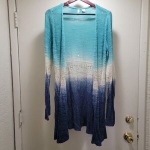 Moth By Anthropologie Turquoise Knit Cardigan